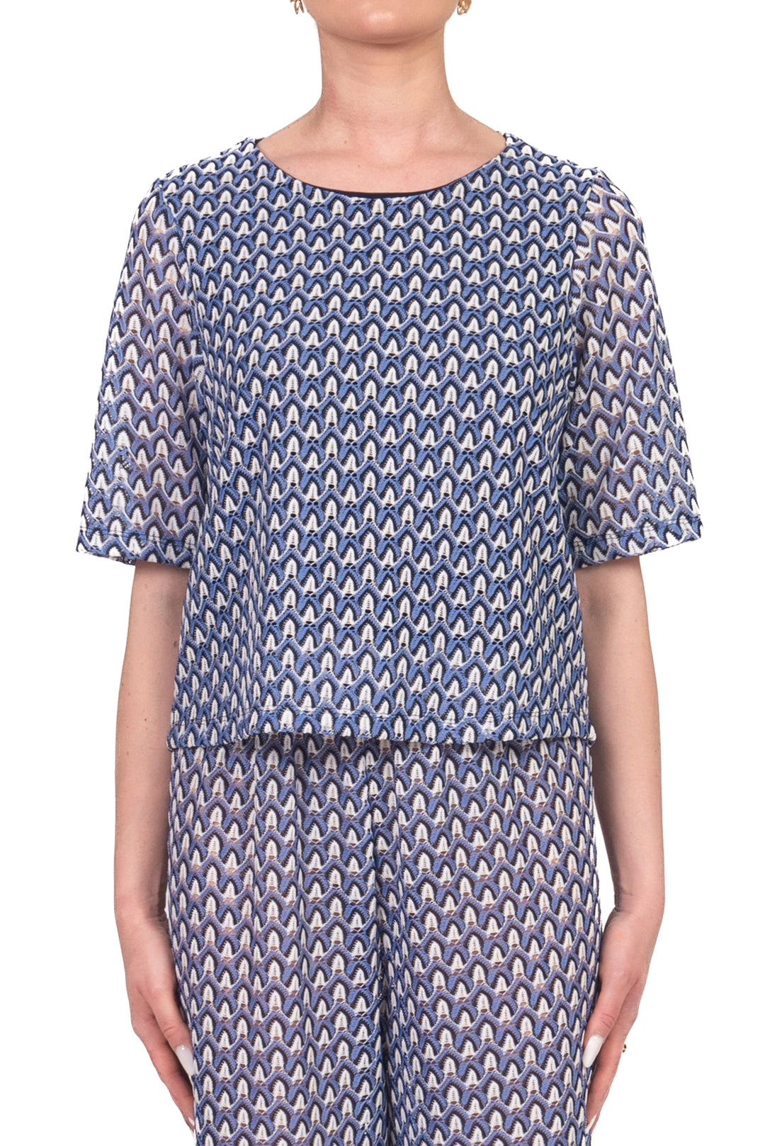 Vicolo - Blusa crochet fantasia Art. TAB2316