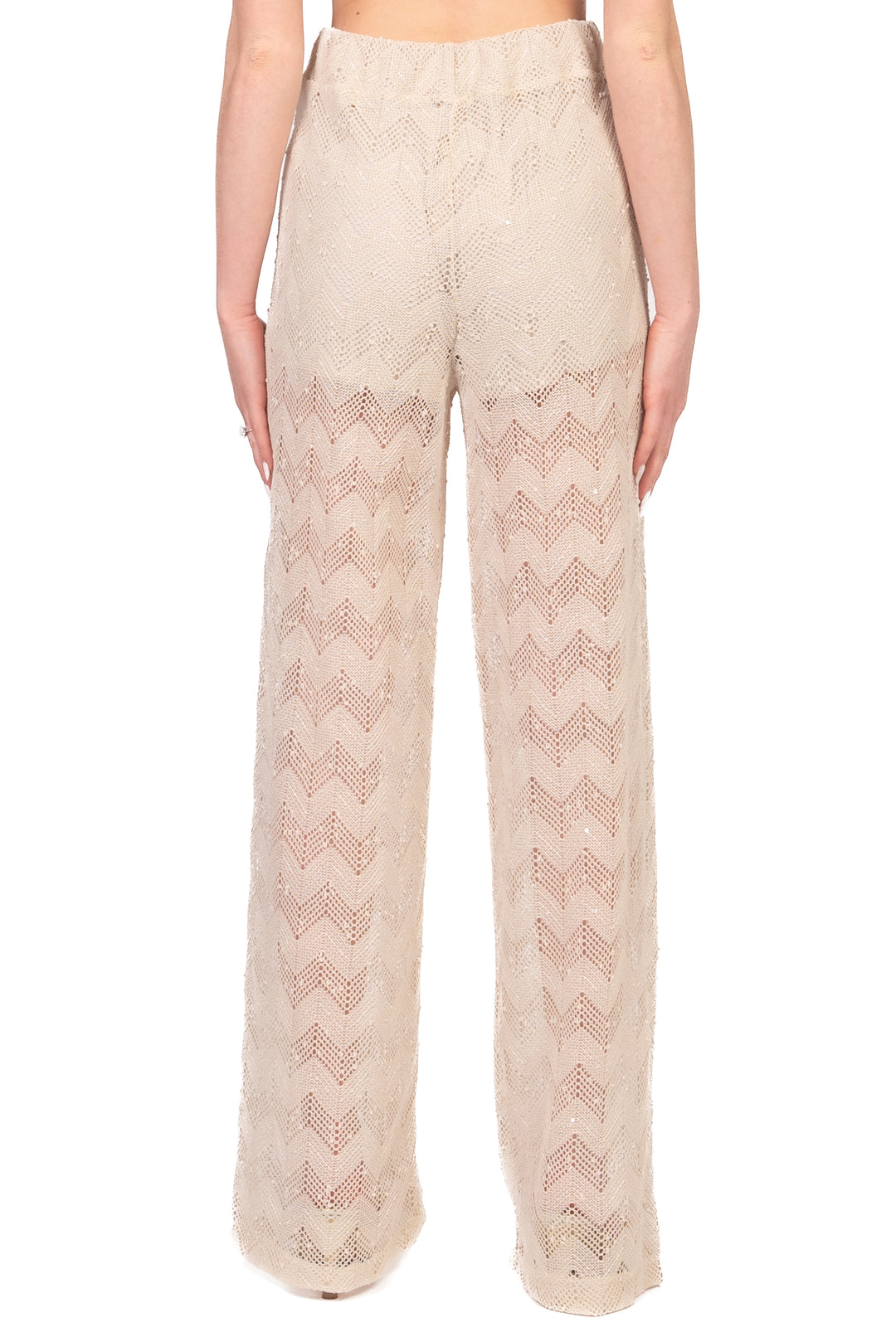 Vicolo - Pantalone crochet micro paillettes Art. TAB2295