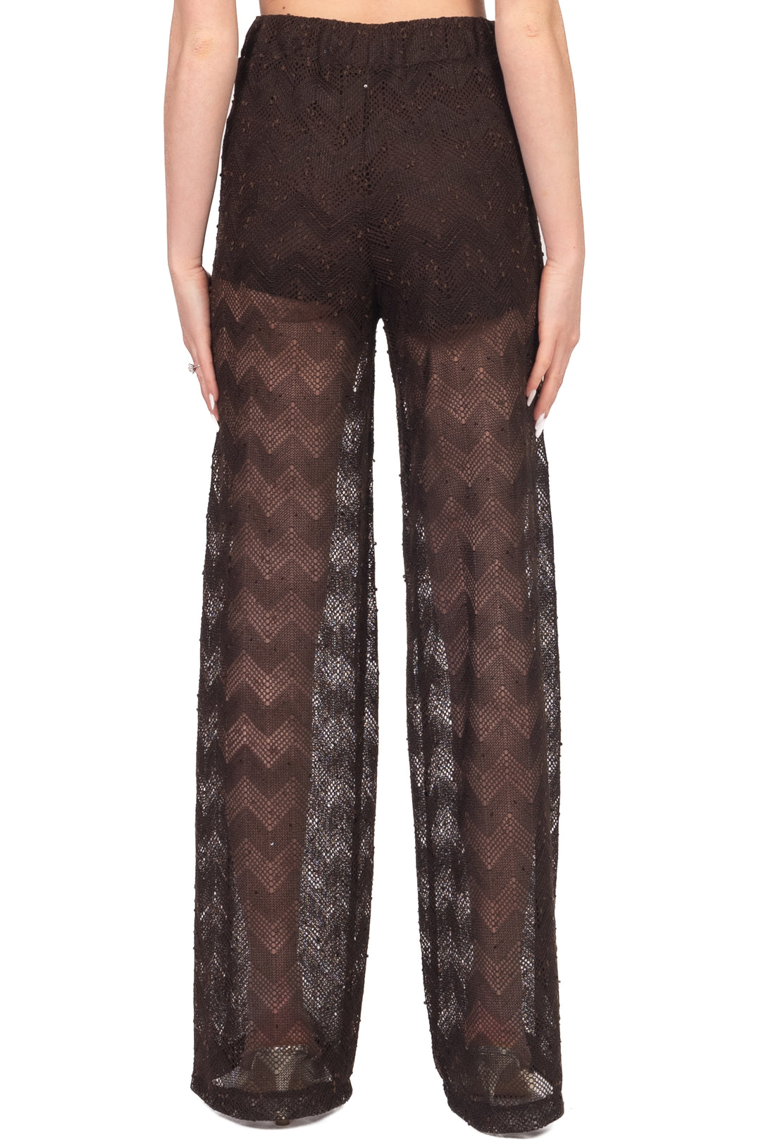 Vicolo - Pantalone crochet micro paillettes Art. TAB2295
