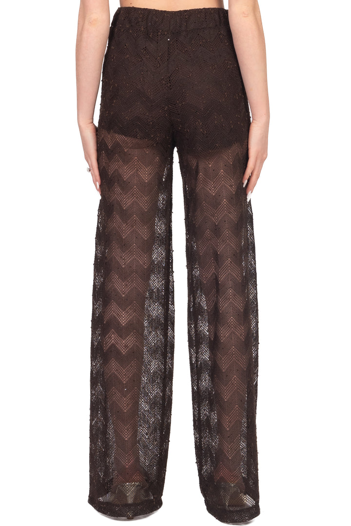 Vicolo - Pantalone crochet micro paillettes Art. TAB2295
