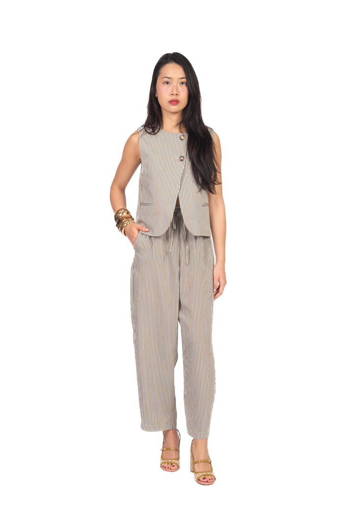 Vicolo - Pantalone balloon gessato Art. TAB2275