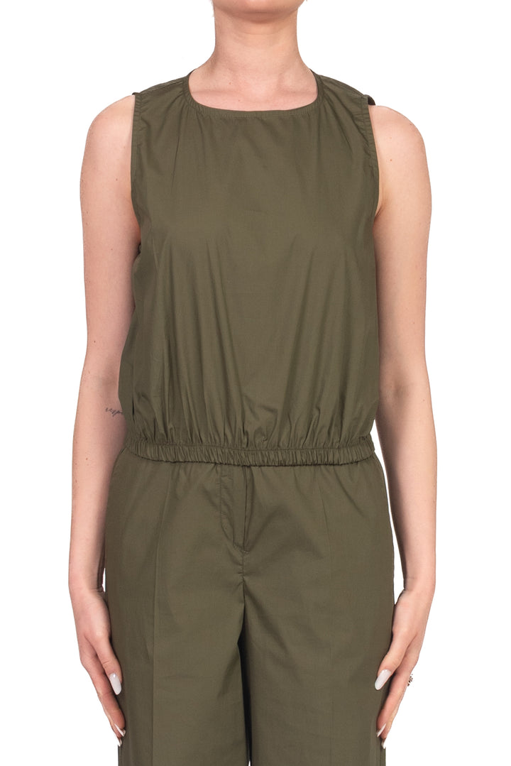 Tensione In - Top crop in cotone con elastico Art. 26T4932