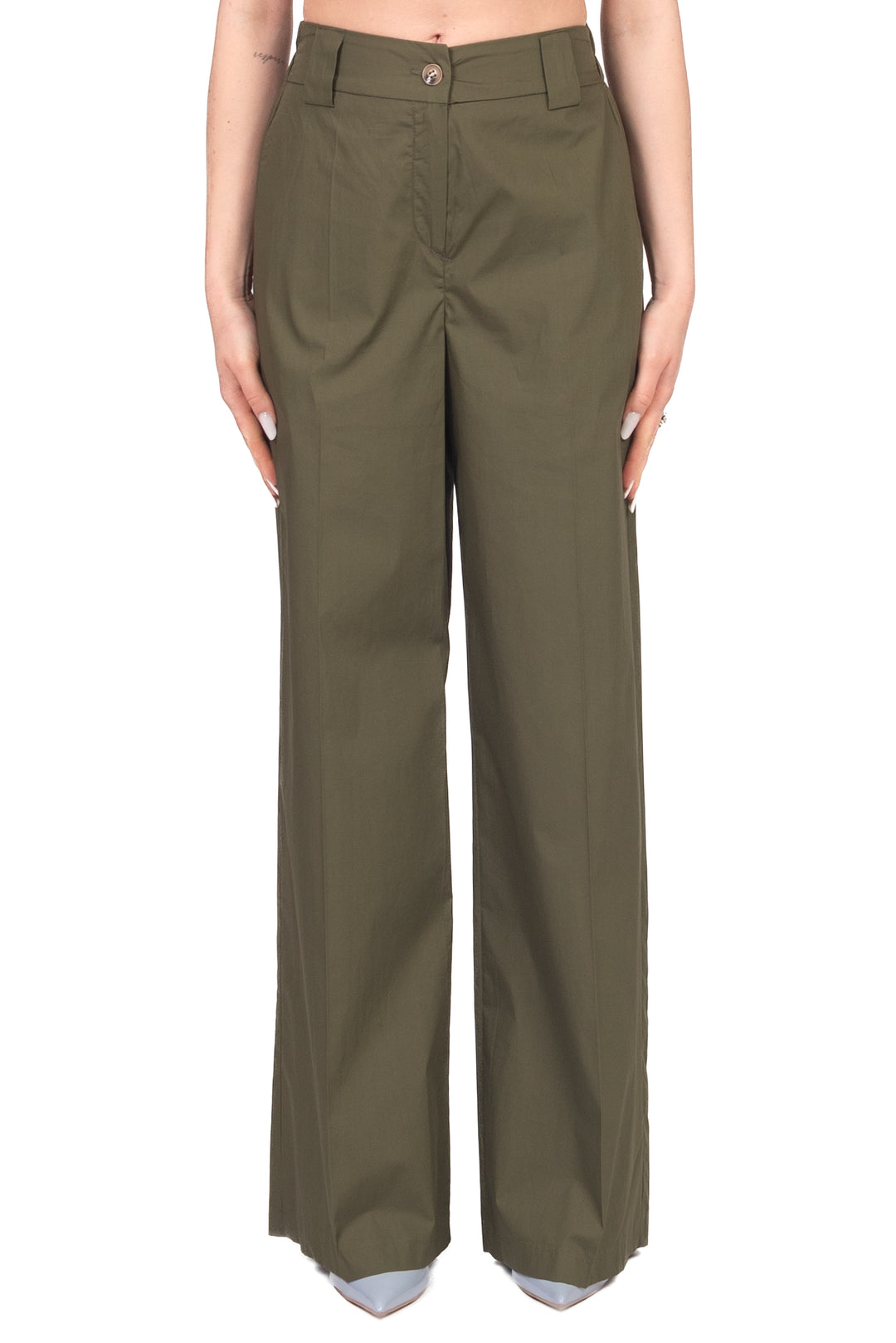 Tensione In - Pantalone palazzo in cotone Art. 26P4934