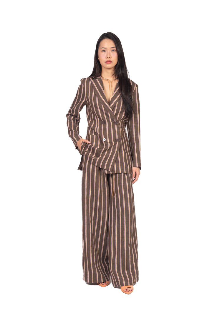 Vicolo - Pantalone palazzo rigato Art. TAB2331