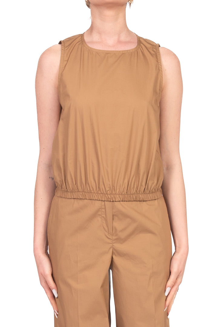 Tensione In - Top crop in cotone con elastico Art. 26T4932
