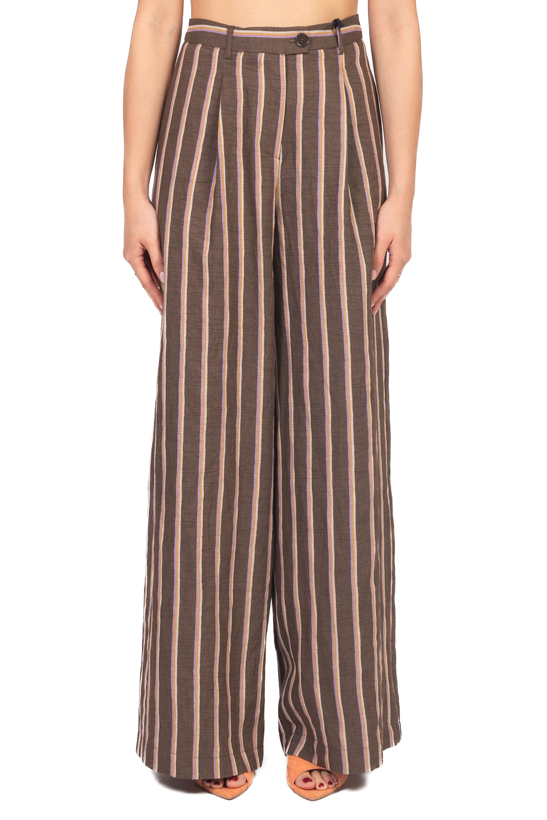 Vicolo - Pantalone palazzo rigato Art. TAB2331