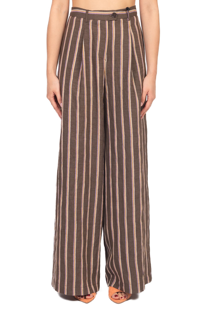 Vicolo - Pantalone palazzo rigato Art. TAB2331
