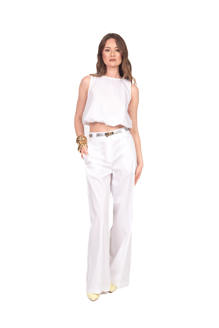 Tensione In - Top crop in cotone con elastico Art. 26T4932