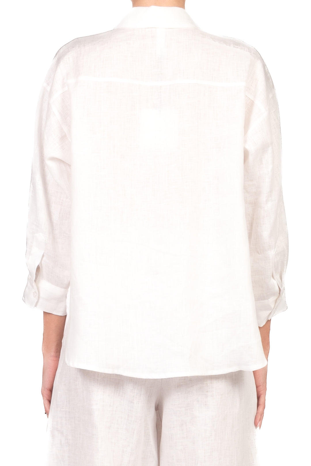 Tensione In - Camicia in lino taschino paillettes Art. S26CE15