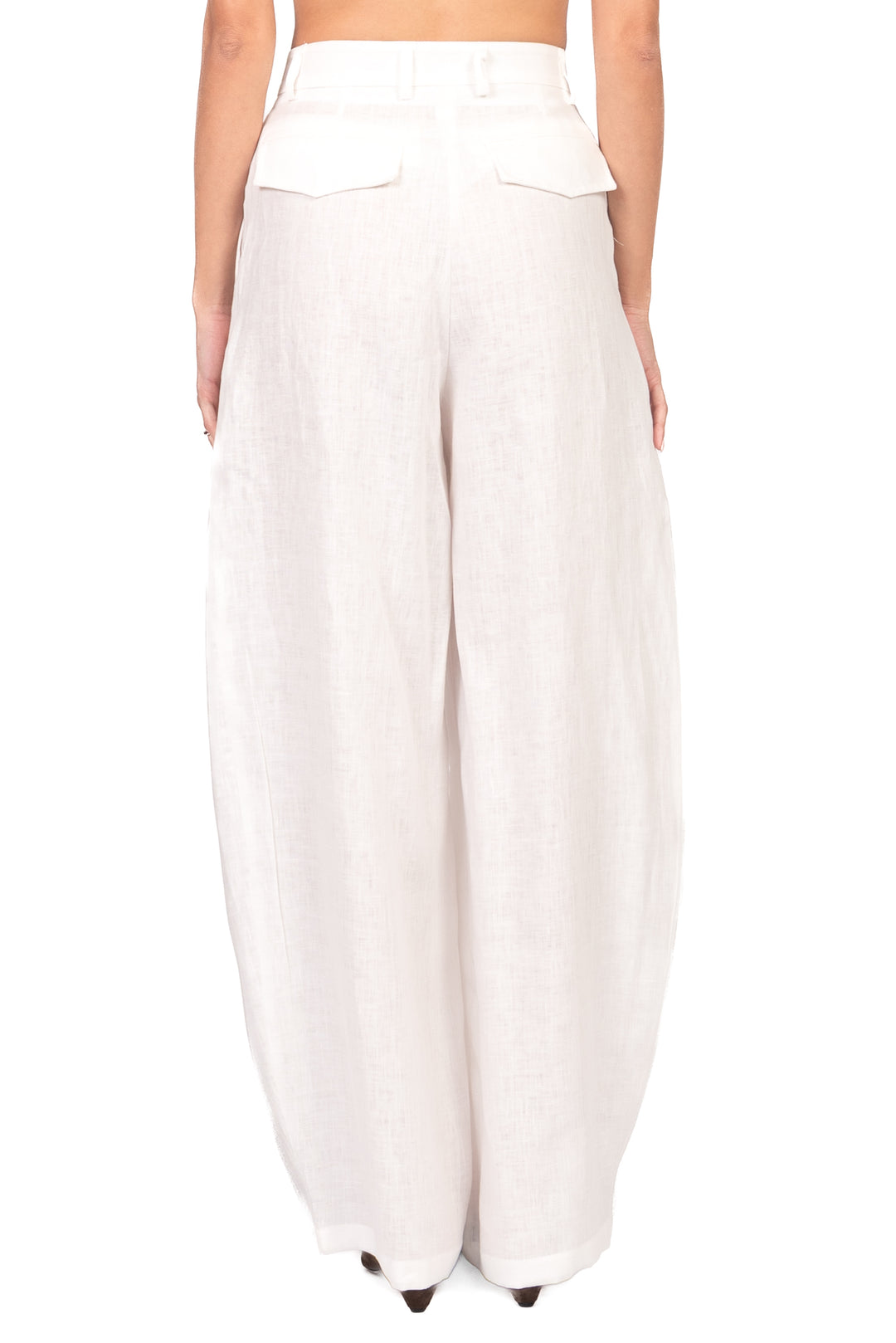 Tensione In - Pantalone barrel in lino Art. S26PE08