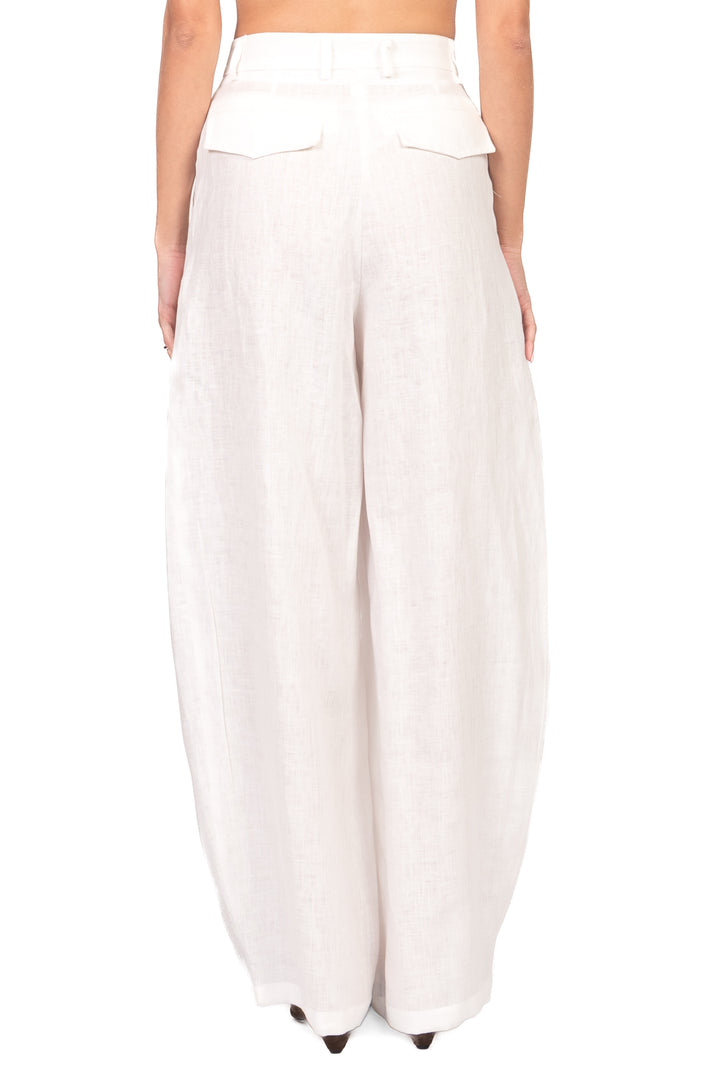Tensione In - Pantalone barrel in lino Art. S26PE08