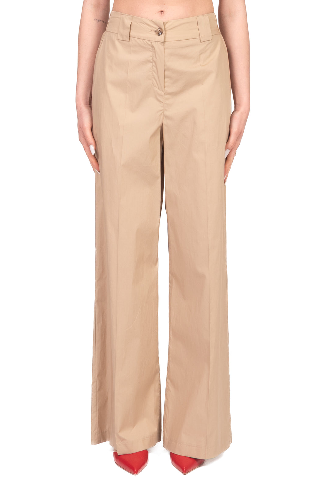 Tensione In - Pantalone palazzo in cotone Art. 26P4934