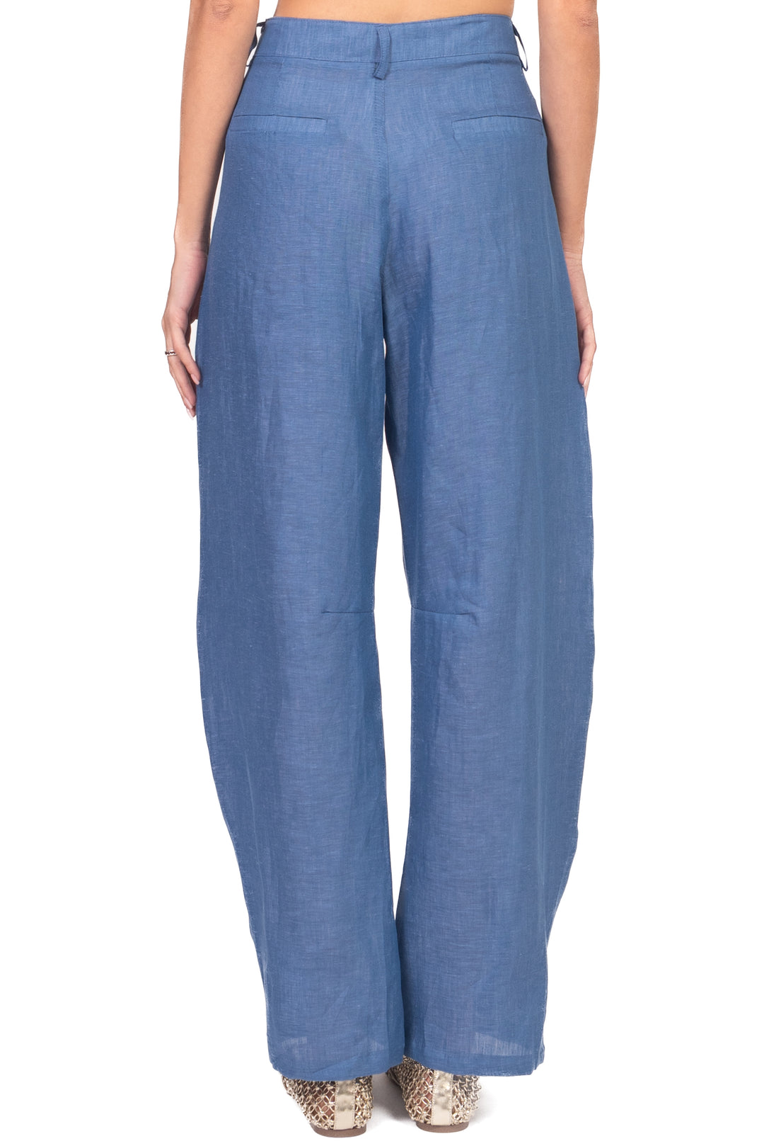 Tensione In - Pantalone barrel in lino Art. S26PE07