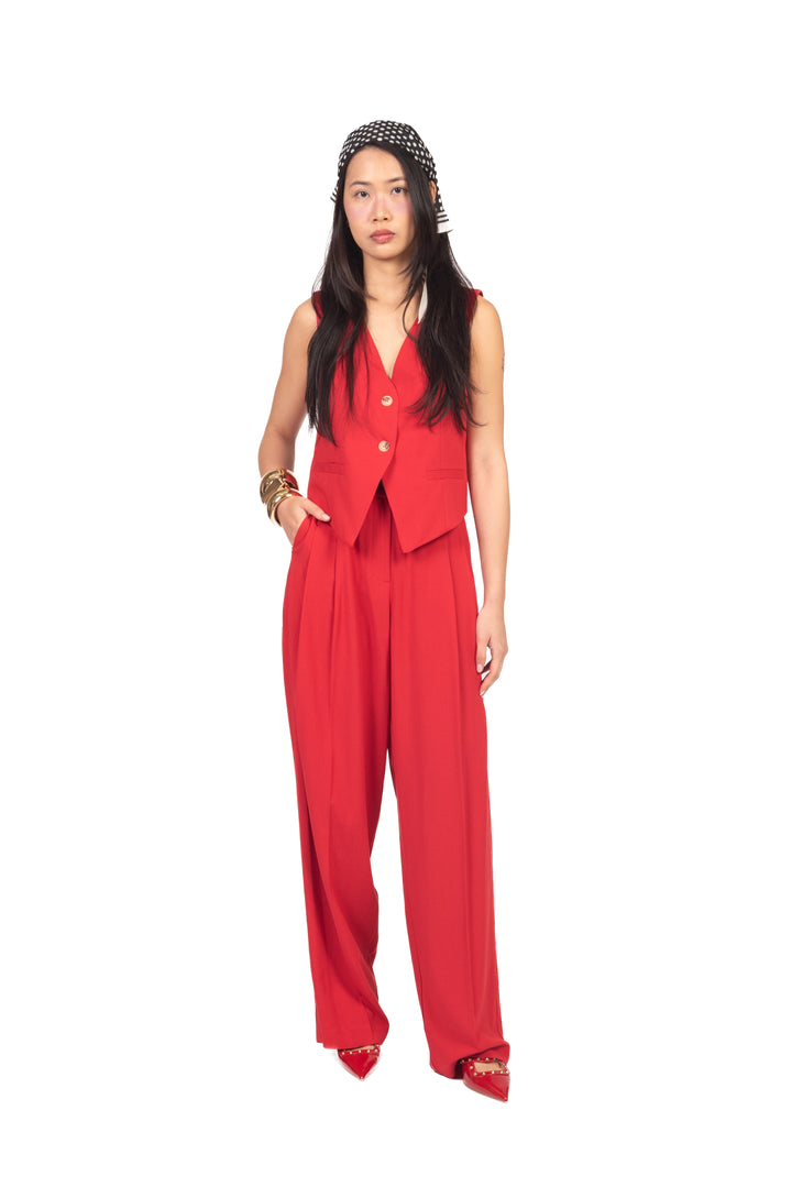 Vicolo - Pantalone misto lino con pinces Art. TAB1513