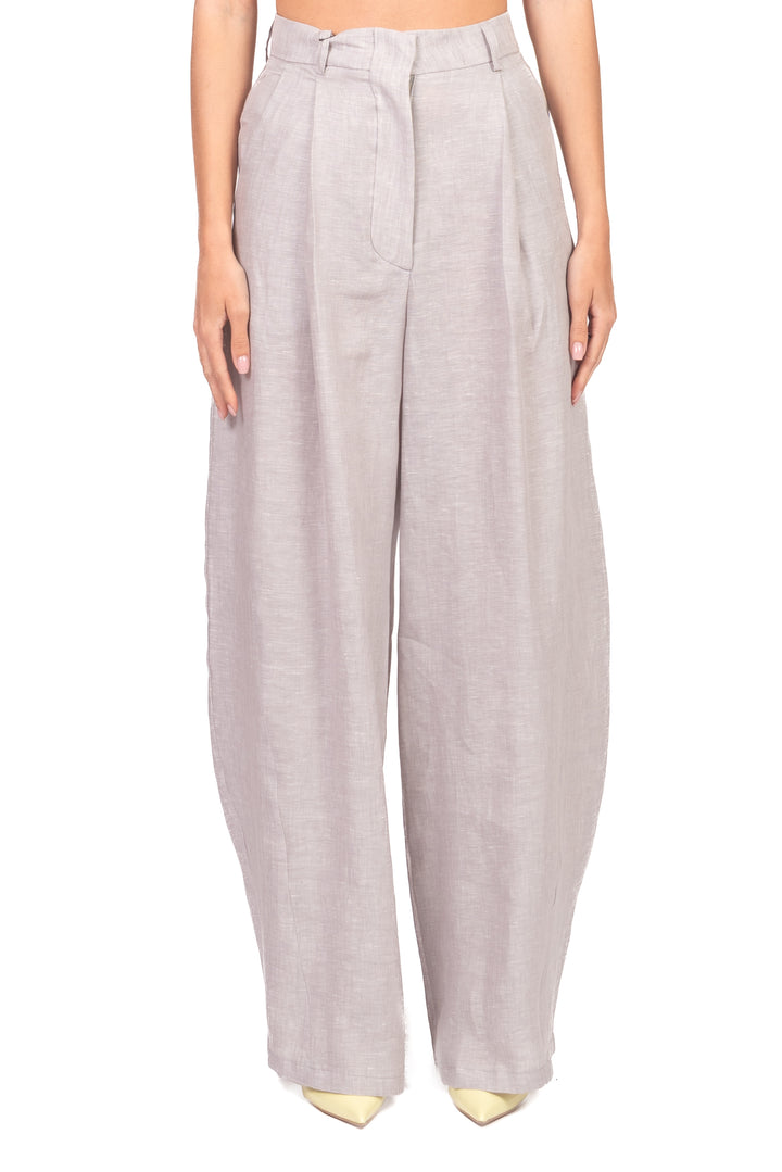 Tensione In - Pantalone barrel in lino Art. S26PE08