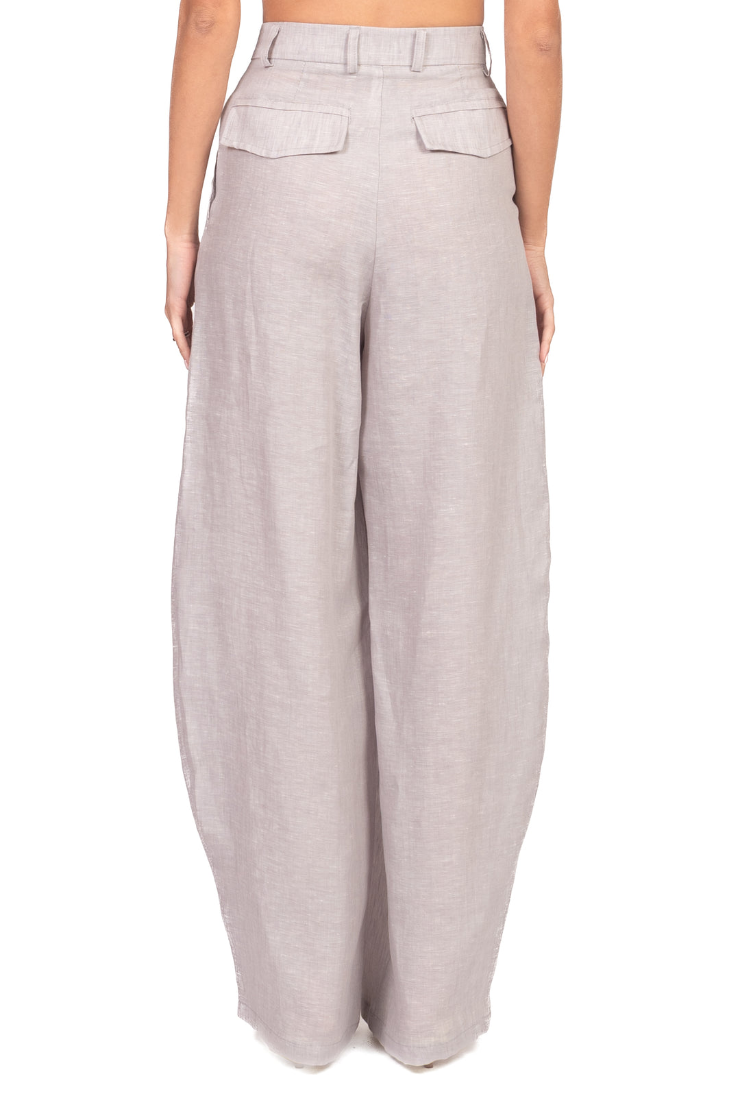 Tensione In - Pantalone barrel in lino Art. S26PE08