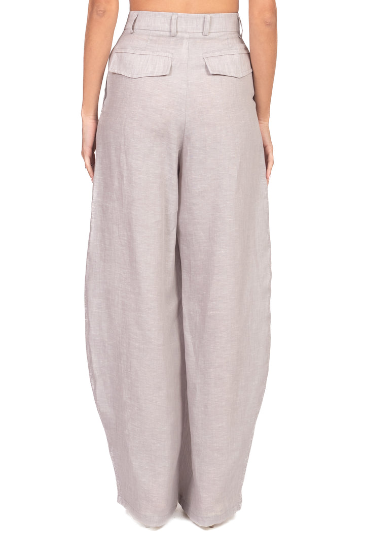 Tensione In - Pantalone barrel in lino Art. S26PE08