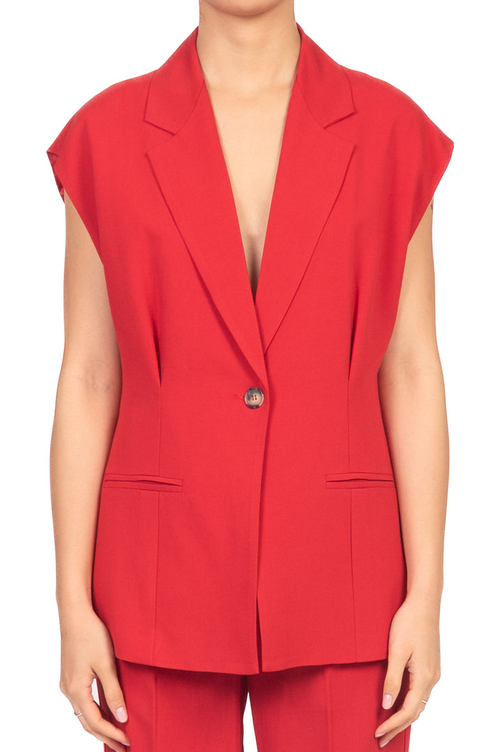Vicolo - Gilet lungo misto lino Art. TAB1655