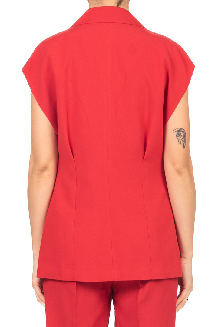 Vicolo - Gilet lungo misto lino Art. TAB1655