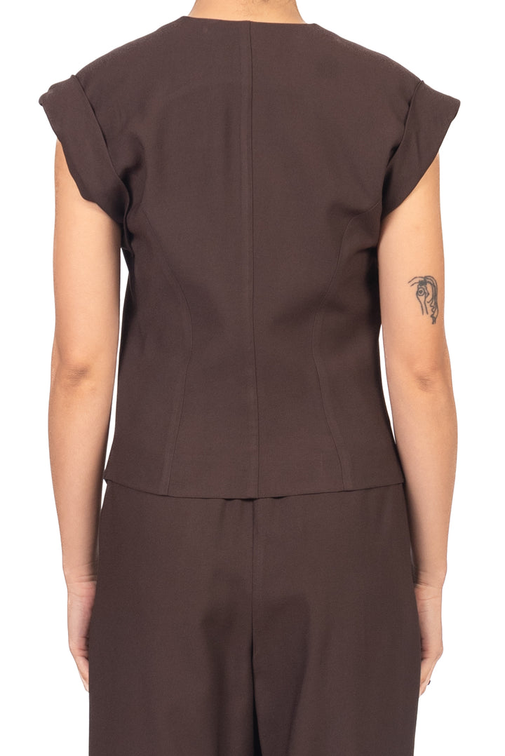 Tensione In - Gilet sfiancato chiusura asimmetrica Art. 26D4720