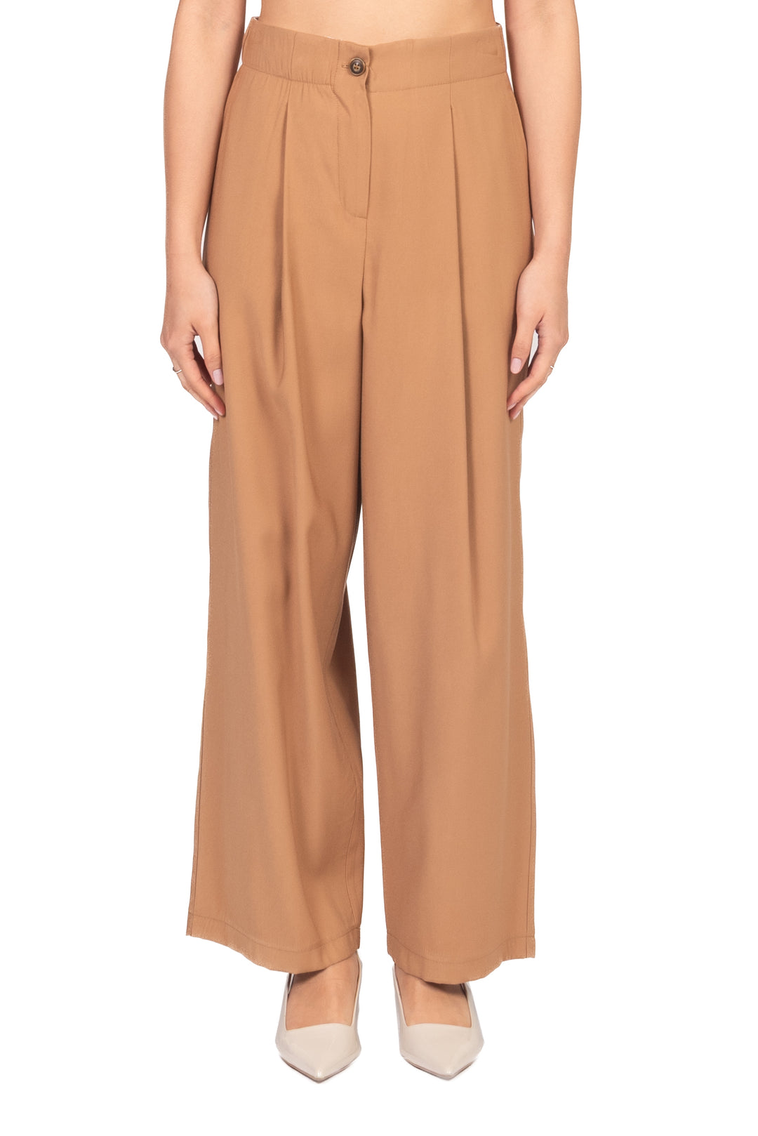 Tensione In - Pantalone semi-barrel con pinces Art. 26P4818