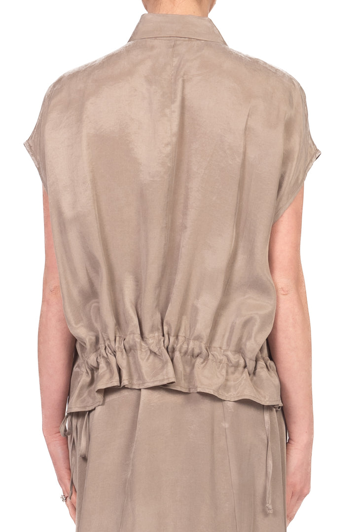 Vicolo - Camicia smanicata con arricciatura Art. TAB1785