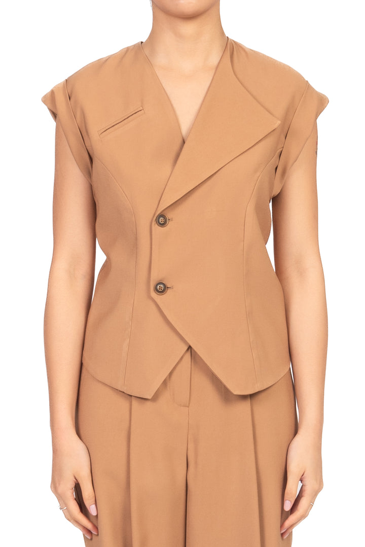Tensione In - Gilet sfiancato chiusura asimmetrica Art. 26D4720