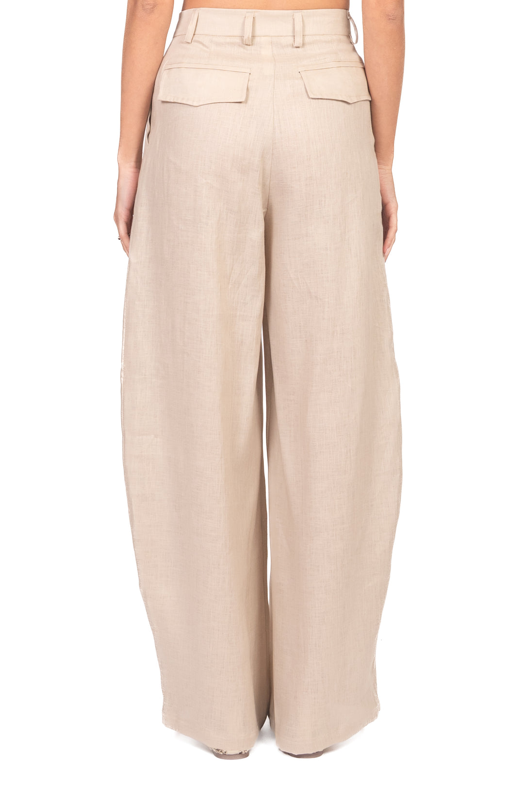 Tensione In - Pantalone barrel in lino Art. S26PE08