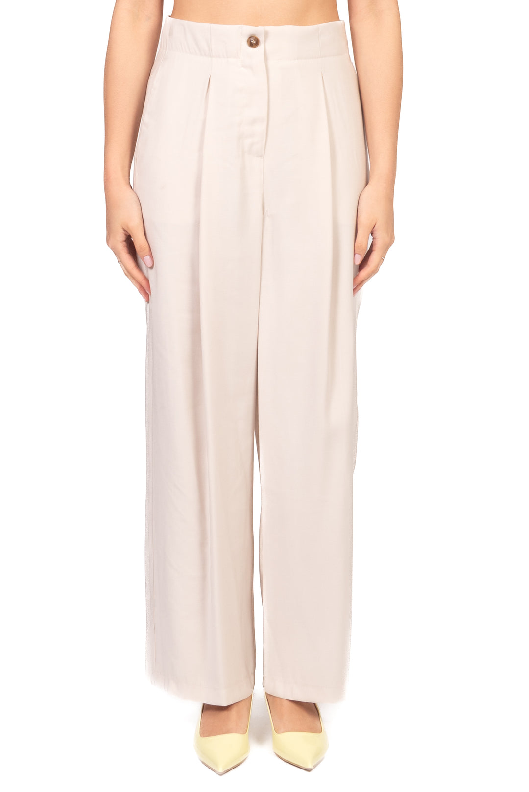 Tensione In - Pantalone semi-barrel con pinces Art. 26P4818