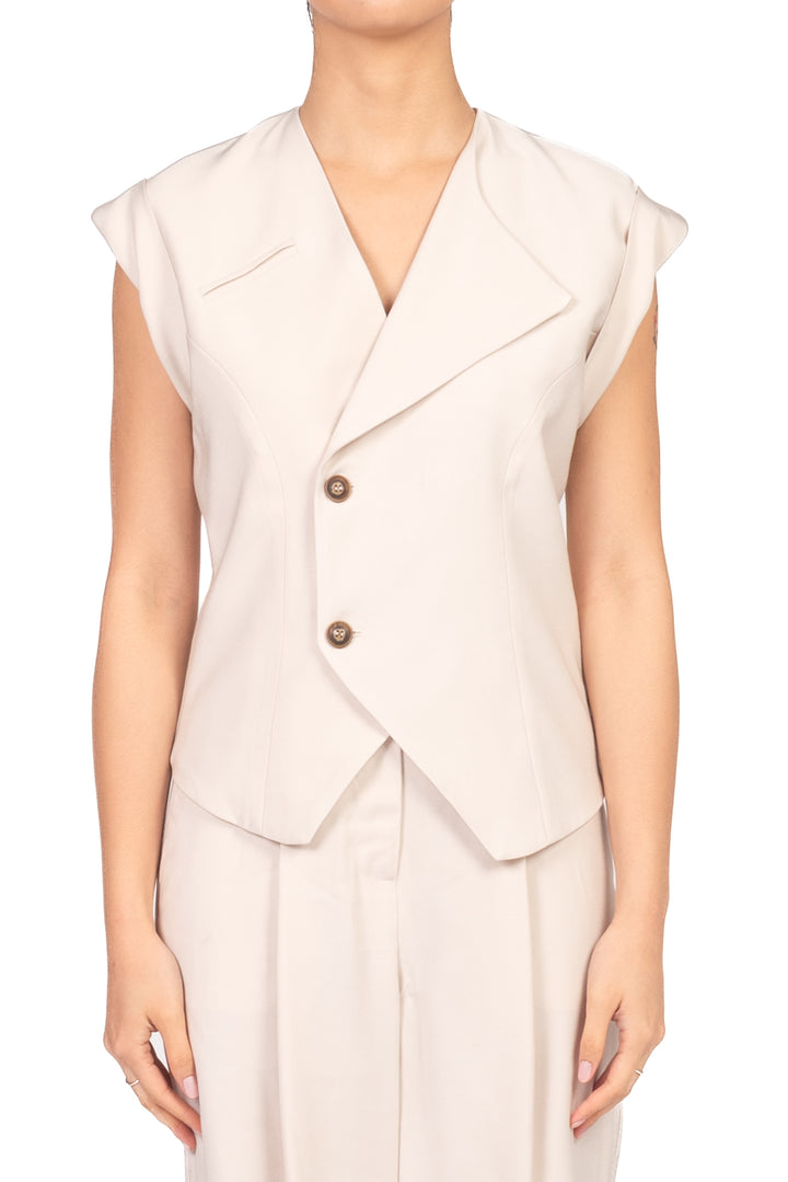 Tensione In - Gilet sfiancato chiusura asimmetrica Art. 26D4720