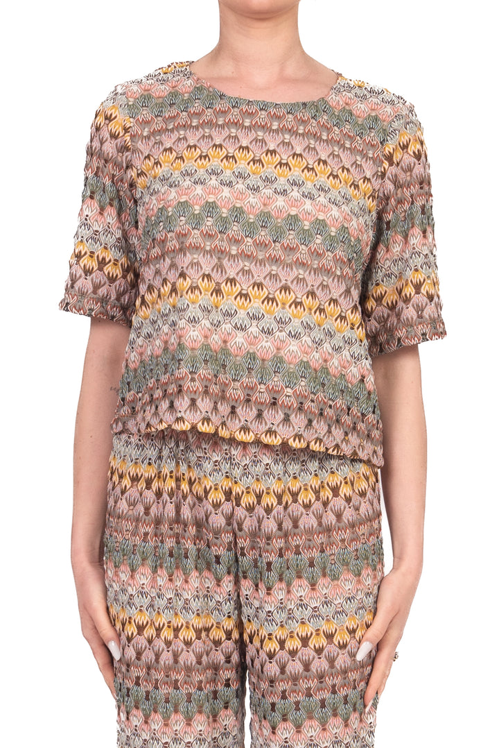 Vicolo - Blusa crochet fantasia Art. TAB2250