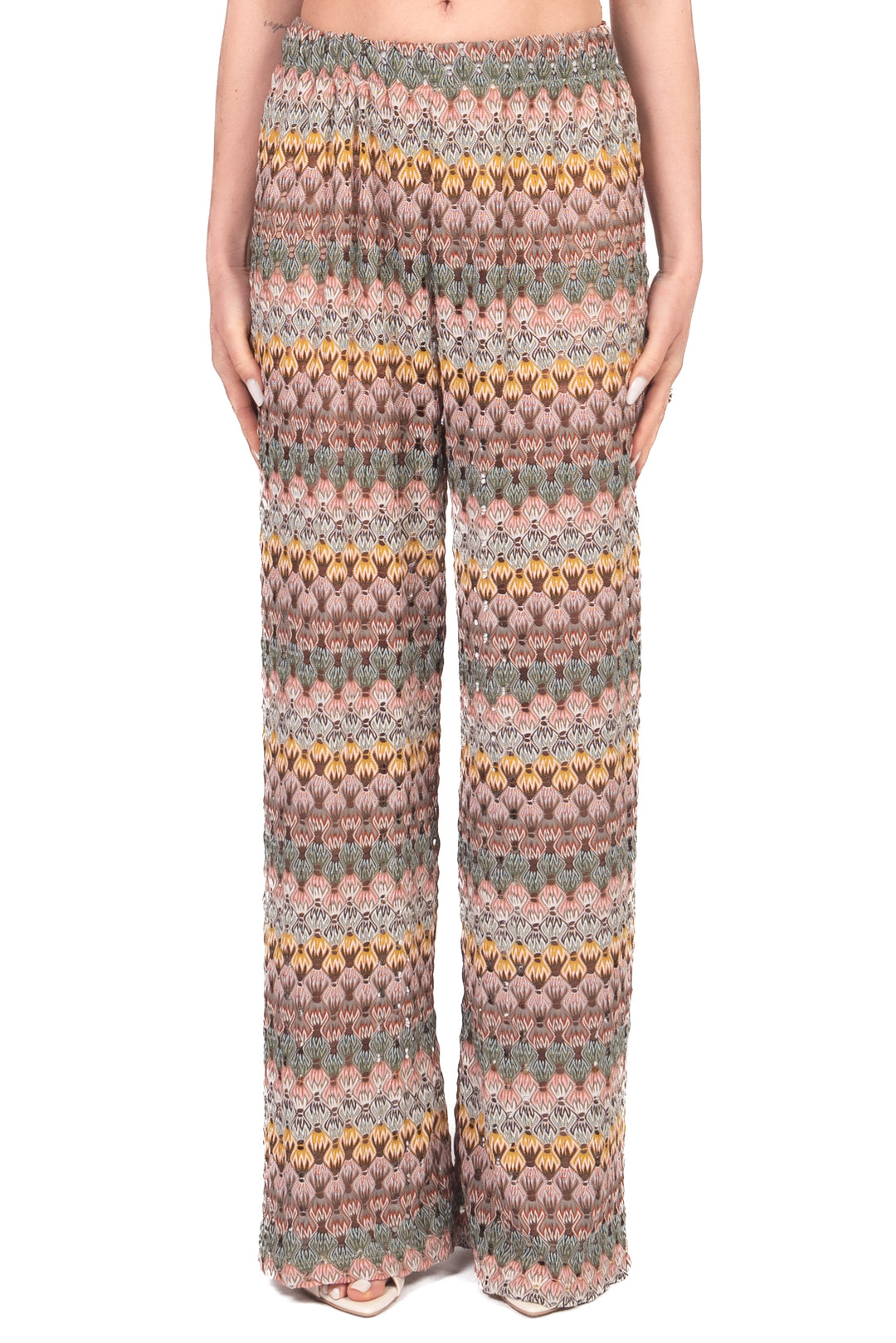 Vicolo - Pantalone crochet fantasia Art. TAB2281