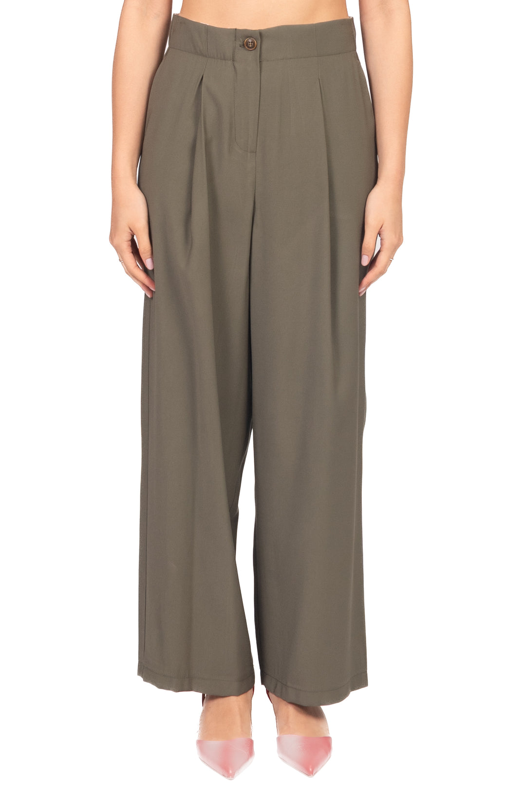 Tensione In - Pantalone semi-barrel con pinces Art. 26P4818