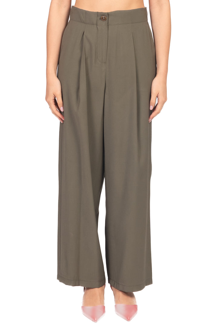 Tensione In - Pantalone semi-barrel con pinces Art. 26P4818