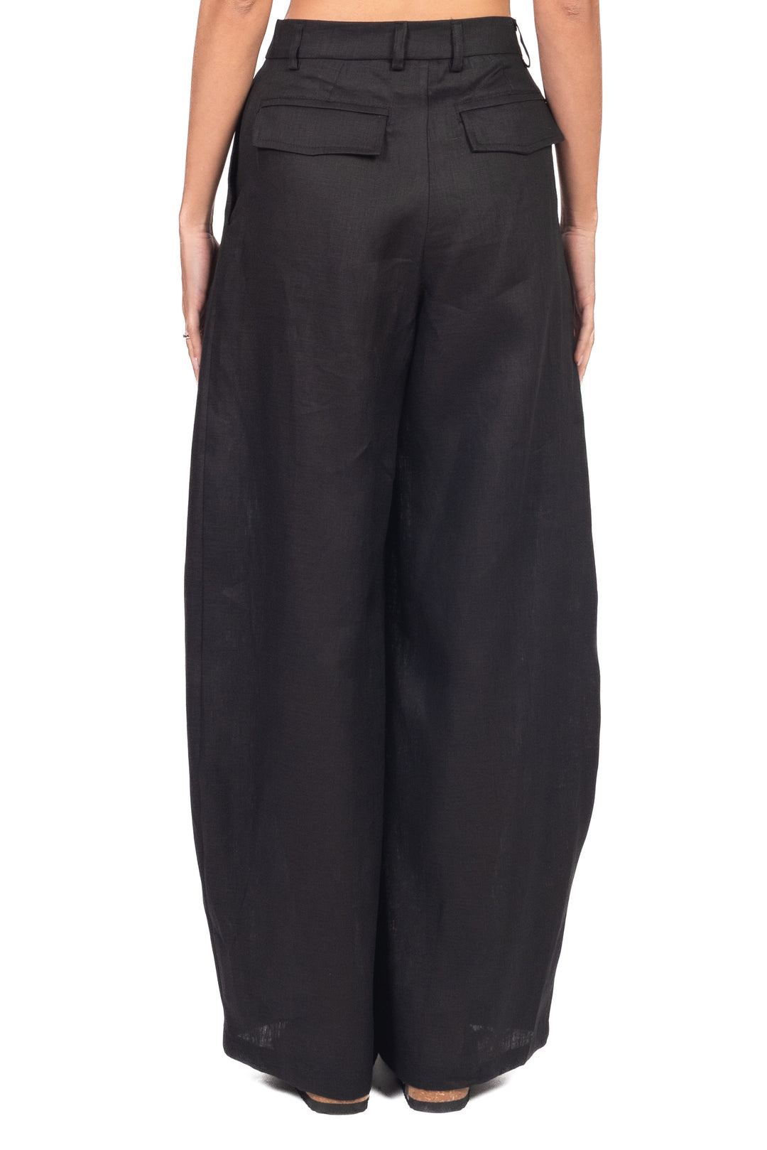 Tensione In - Pantalone barrel in lino Art. S26PE08
