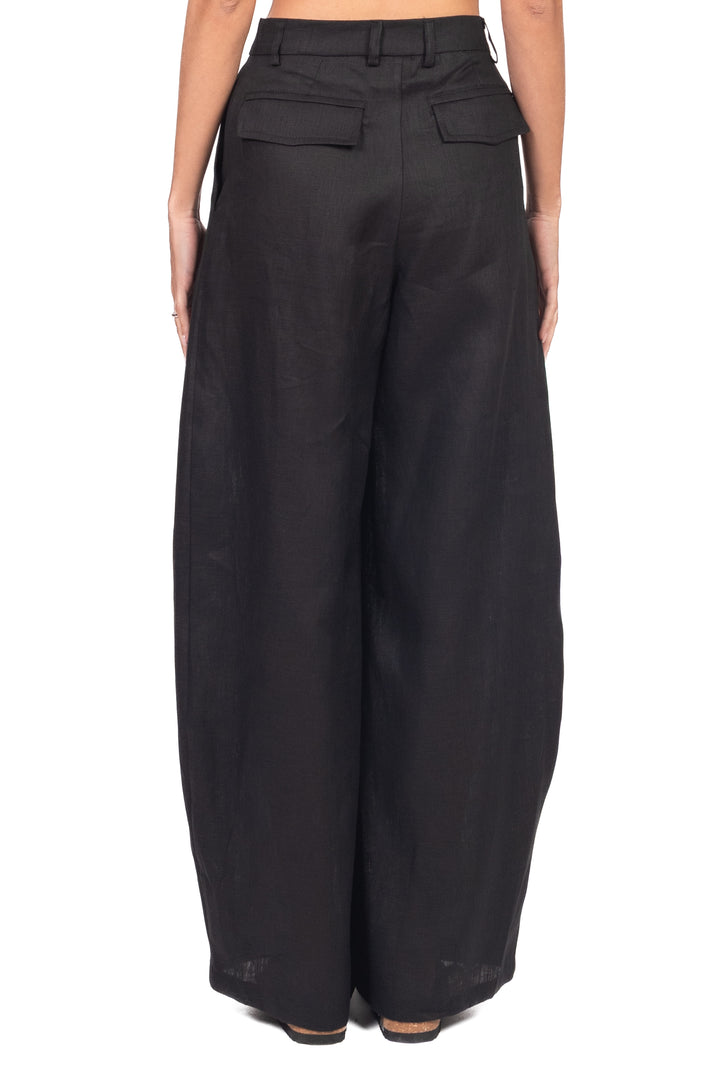 Tensione In - Pantalone barrel in lino Art. S26PE08