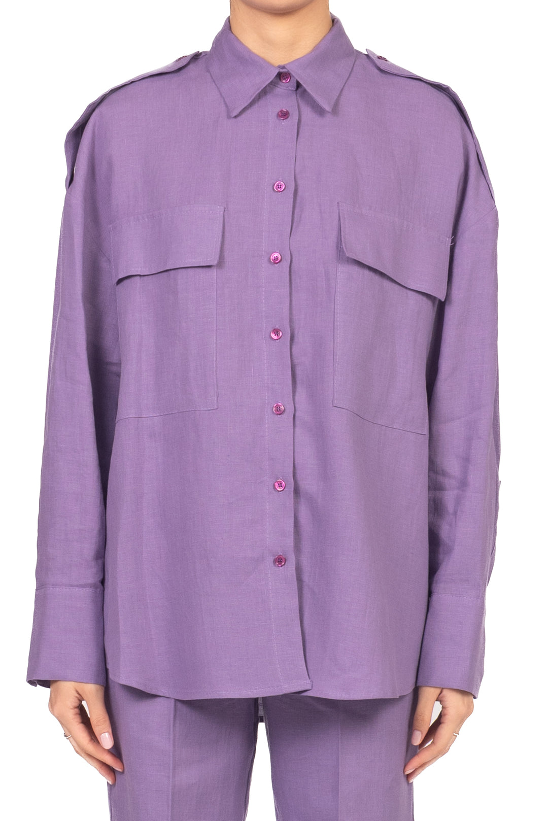 Vicolo - Camicia safari in lino Art. TAB1616