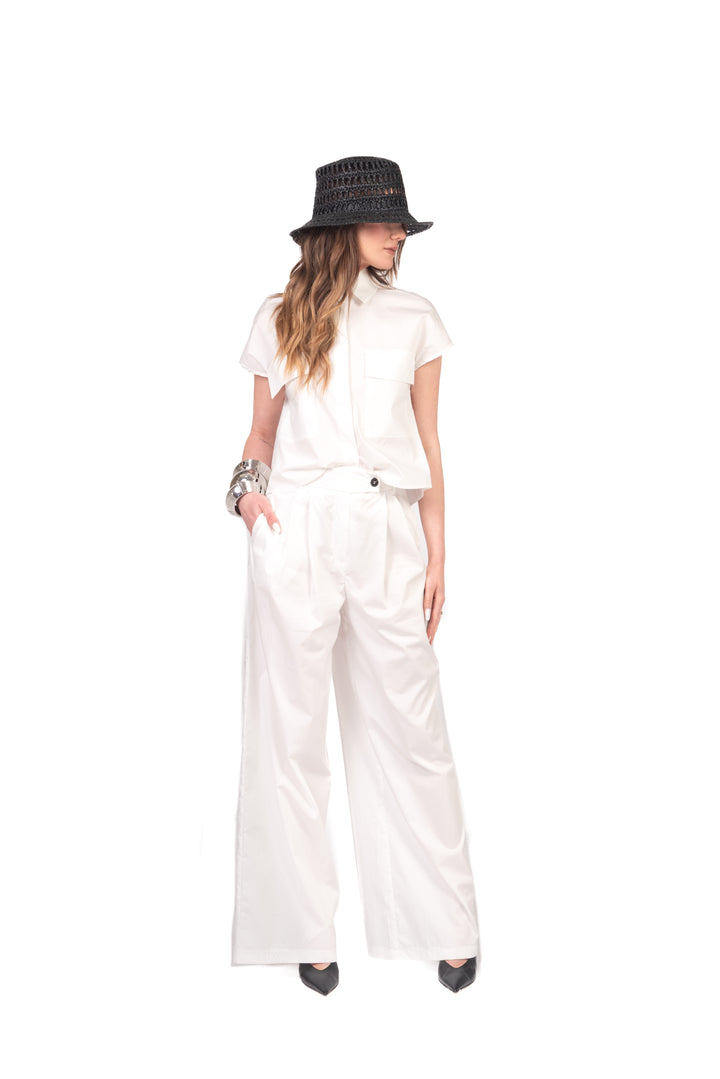 Tensione In - Camicia smanicata in cotone Art. 26C5039