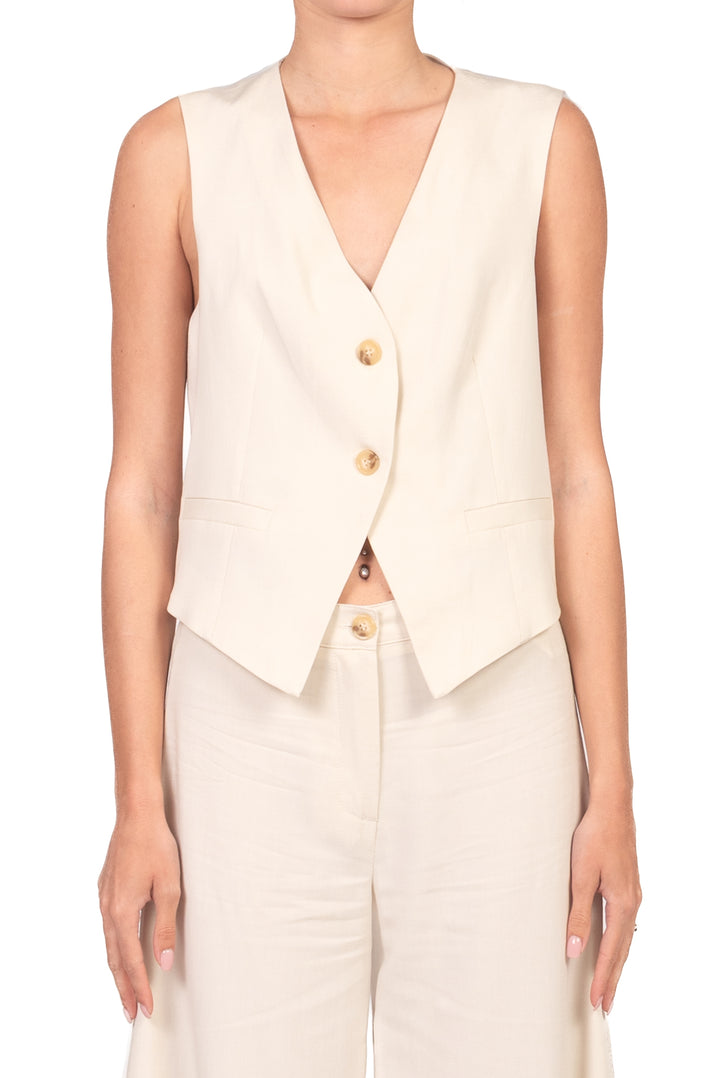 Vicolo - Gilet misto lino Art. TAB1625