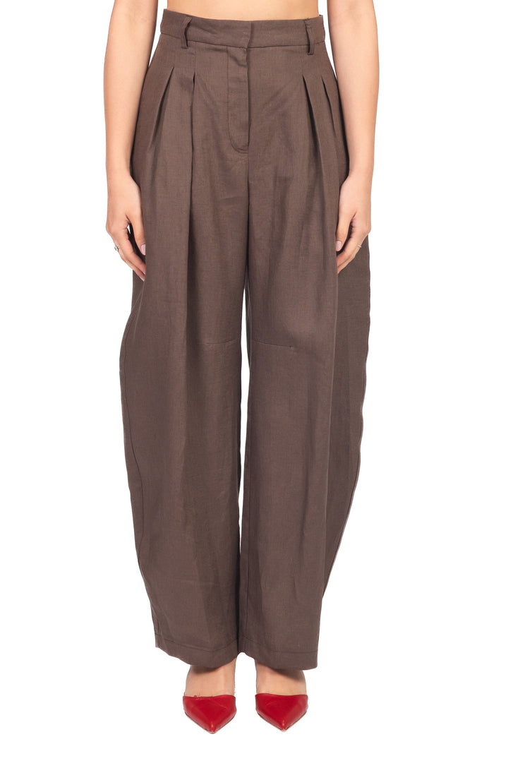 Tensione In - Pantalone in lino con pinces Art. 26P4950