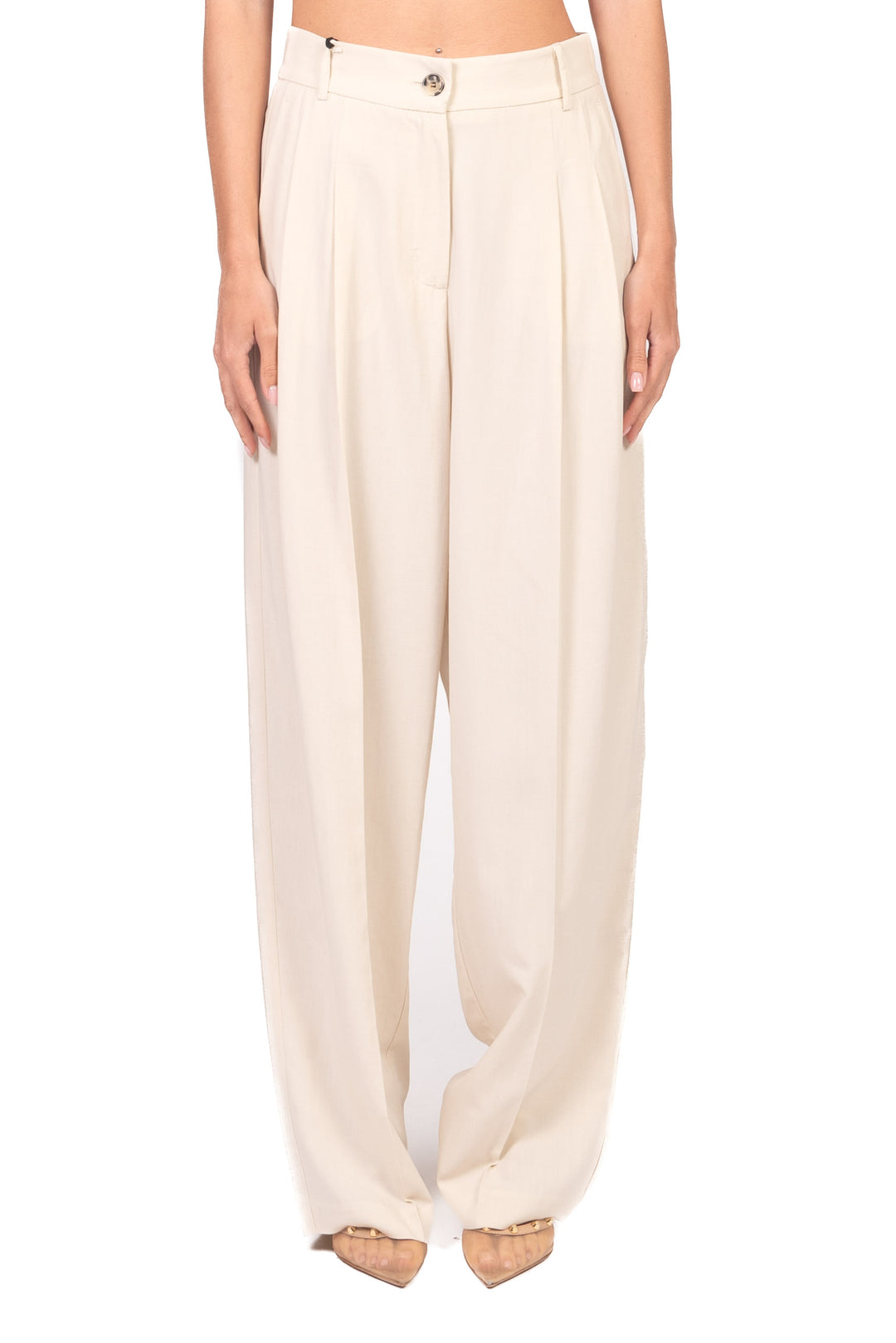 Vicolo - Pantalone misto lino con pinces Art. TAB1513