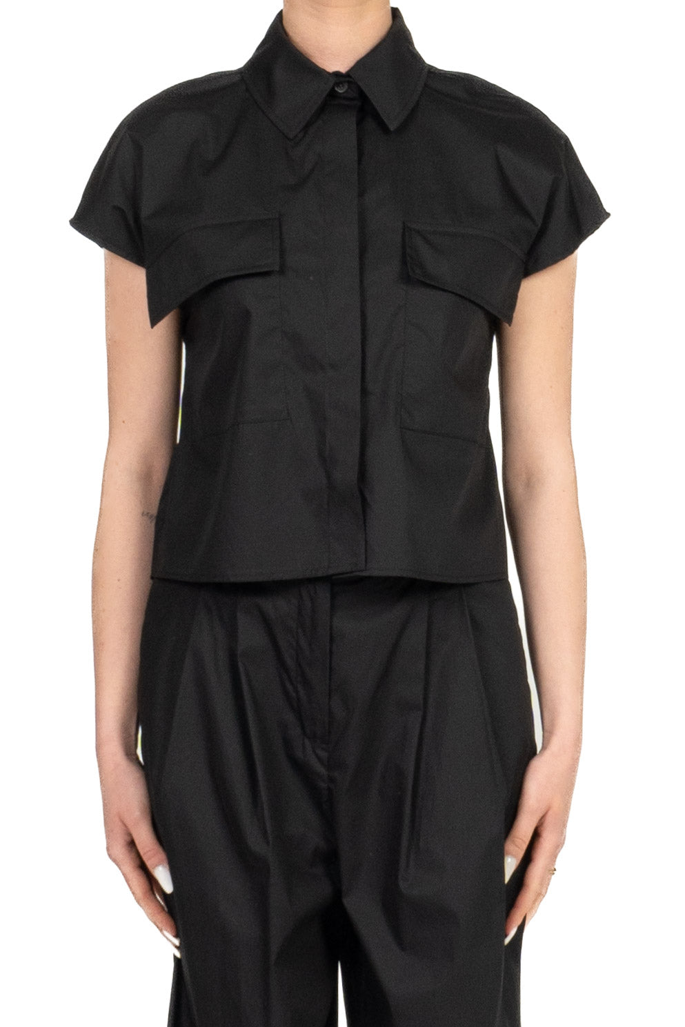 Tensione In - Camicia smanicata in cotone Art. 26C5039