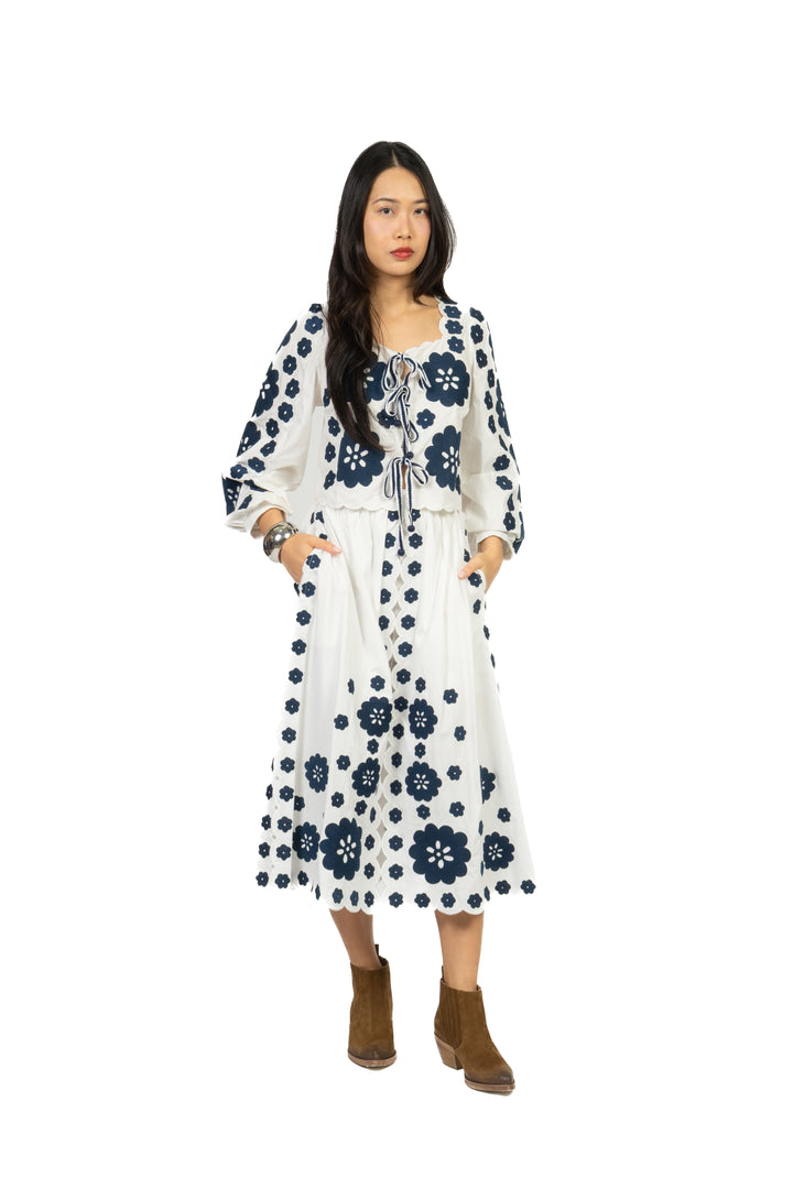 Tensione In - Top ricamato lacci Art. 38574