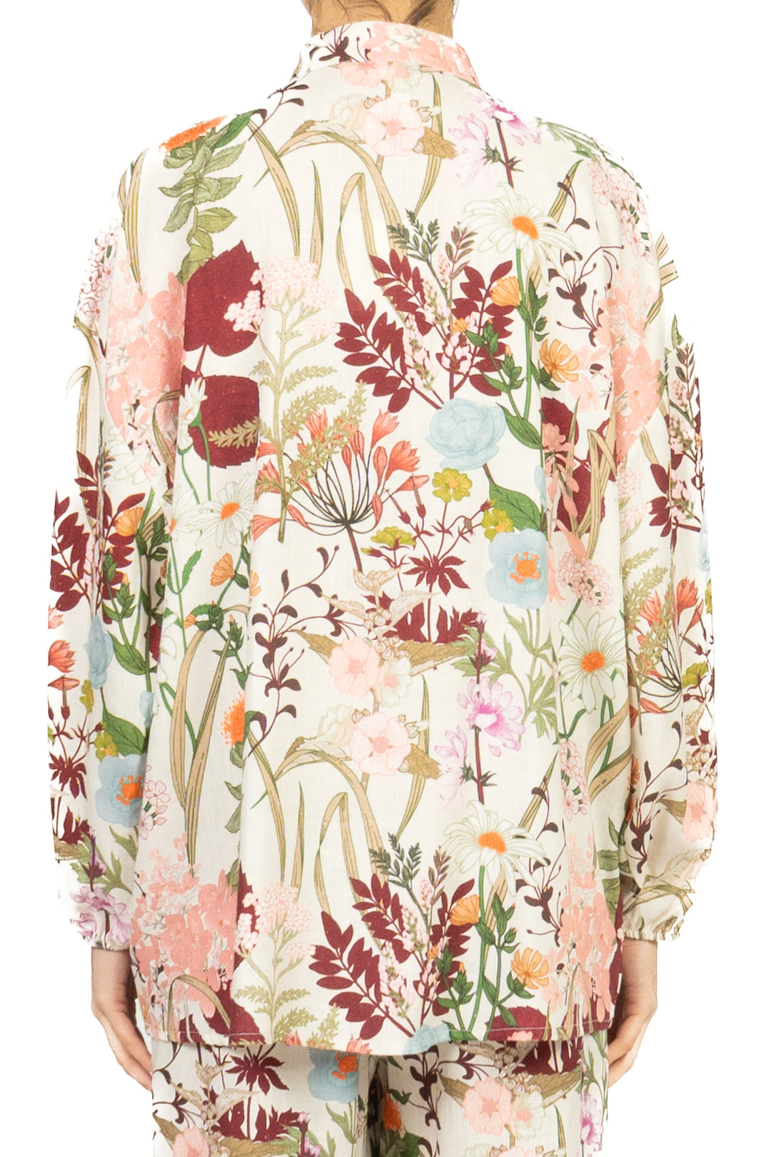 Tensione In - Camicia floreale misto lino Art. 39306