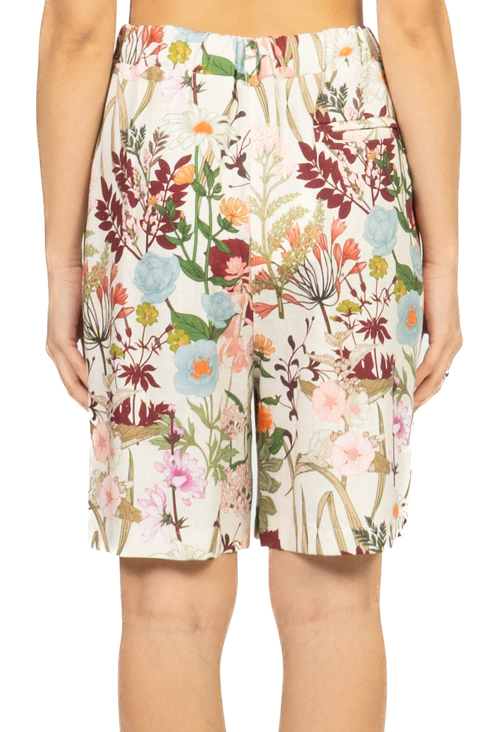 Tensione In - Bermuda floreale misto lino Art. 39285