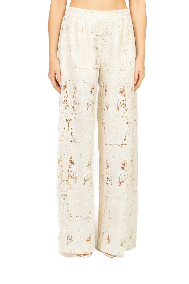 Tensione In - Pantalone palazzo pizzo san gallo Art. 39284