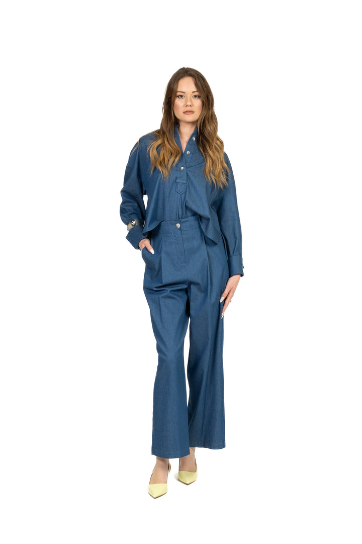 Tensione In - Blusa chambray Art. 26C5037
