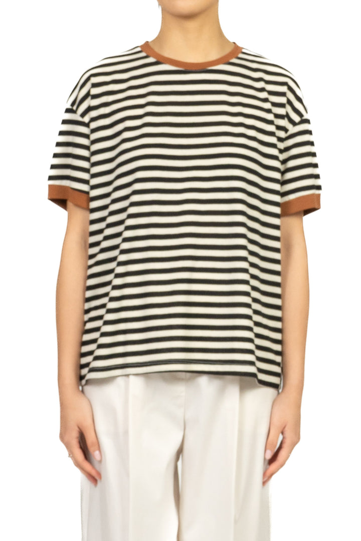 Tensione In - T-Shirt  rigata mezza manica Art. 26M4893