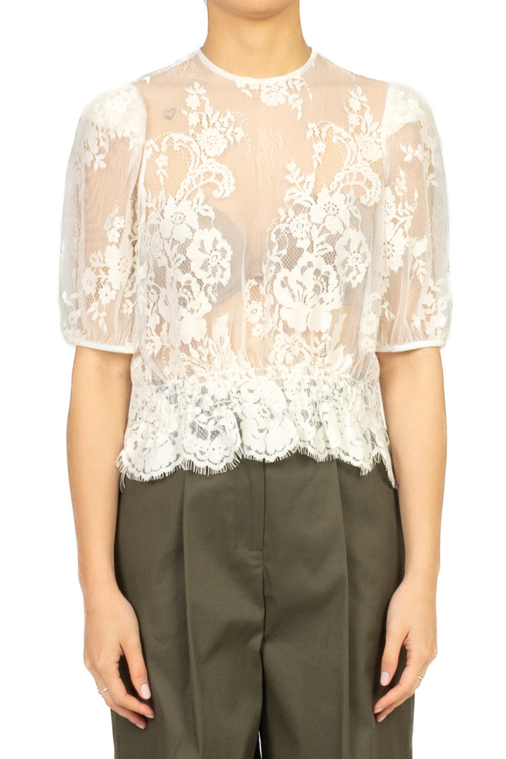 Tensione In - Blusa in pizzo mancia palloncino Art. S26CF29