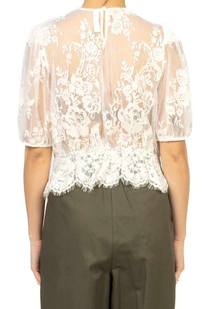 Tensione In - Blusa in pizzo mancia palloncino Art. S26CF29